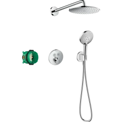 Душевая система PowderRain скрытого монтажа с термостатом, Raindance S Hansgrohe, 27951000 цвет: хром