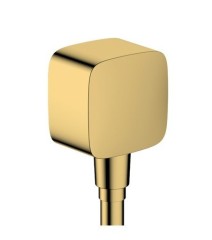 Шланговое подключение с клапаном обратного тока, FixFit Hansgrohe, 26457990 цвет: золото