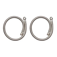 Набор гибких шлангов, Hansgrohe, 96387000 цвет: хром