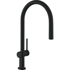 Смеситель для кухни, с вытяжным изливом, Talis M54 Hansgrohe, 72803670 цвет: черный