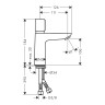 Купить купить смеситель для раковины с автоматическим отключением, talis e hansgrohe, 71718000 цвет: хром