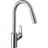 Купить купить смеситель для кухни, с вытяжным душем, focus m41 hansgrohe, 73880000 цвет: хром