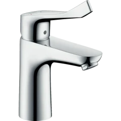 Смеситель для раковины со сливным гарнитуром с удлиненной рукояткой, Focus Hansgrohe, 31911000 цвет: хром