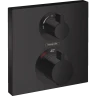 Купить купить термостатический смеситель для душа скрытого монтажа на 2 потребителя, ecostat square hansgrohe, 15714670 цвет: черный