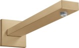 Купить купить душевой кронштейн настенный 389 мм, square hansgrohe, 27694140 цвет: бронза