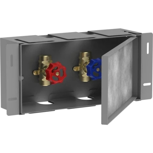 Купить купить настенный короб с дверью для облицовки плиткой и запорным вентилем, 15х30х10 см, xtrastoris safe hansgrohe, 56100800 цвет: нержавеющая сталь