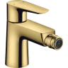 Купить купить смеситель для биде со сливным гарнитуром, talis e hansgrohe, 71720990 цвет: золото