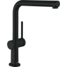Купить купить смеситель для кухни, с вытяжным изливом, talis m54 hansgrohe, 72809670 цвет: черный