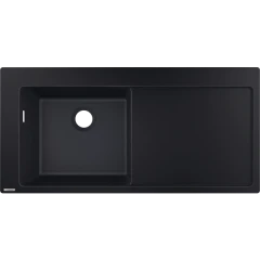 Раковина для кухни, врезная с правым крылом, S51 Hansgrohe, 43330170 цвет: черный