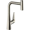 Купить купить смеситель для кухни, с вытяжным изливом, talis select m51 hansgrohe, 72821800 цвет: нержавеющая сталь