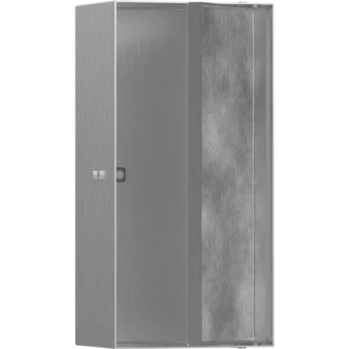 Купить купить настенный короб с дверью для облицовки плиткой, 30х15х10 см, xtrastoris rock hansgrohe, 56082800 цвет: нержавеющая сталь