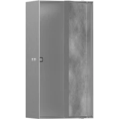 Настенный короб с дверью для облицовки плиткой, 30х15х10 см, XtraStoris Rock Hansgrohe, 56082800 цвет: нержавеющая сталь