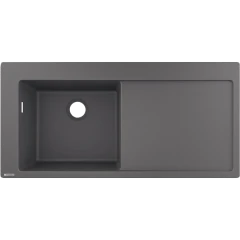 Раковина для кухни, врезная с правым крылом, S51 Hansgrohe, 43330290 цвет: серый