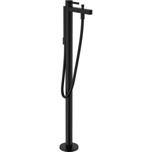 Купить купить смеситель для ванны напольного монтажа, finoris hansgrohe, 76445670 цвет: черный