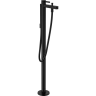 Купить купить смеситель для ванны напольного монтажа, finoris hansgrohe, 76445670 цвет: черный