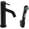 Купить купить смеситель для раковины с гигиеническим душем и душевым шлангом, talis select s hansgrohe, 73211670 цвет: черный