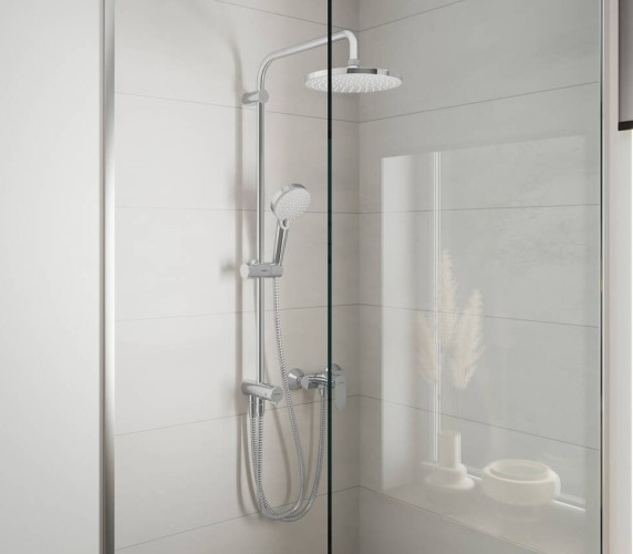 Купить купить душевая система reno с переключателем потоков, vernis blend hansgrohe, 26272000 цвет: хром