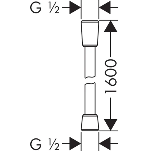 Купить купить душевой шланг 160см с защитой от перекручивания под, isiflex hansgrohe, 28276800 цвет: нержавеющая сталь