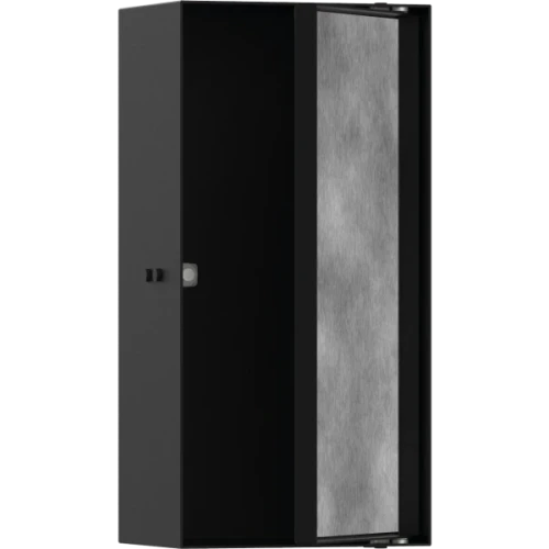 Купить купить настенный короб с дверью для облицовки плиткой, 30х15х10 см, xtrastoris rock hansgrohe, 56082670 цвет: черный