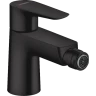 Купить купить смеситель для биде со сливным гарнитуром, talis e hansgrohe, 71720670 цвет: черный