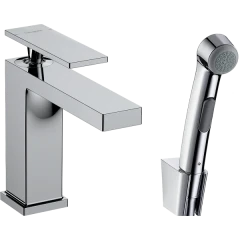 Смеситель для раковины с гигиеническим душем и душевым шлангом, Tecturis E Hansgrohe, 73210000 цвет: хром