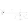 Купить купить верхний душ 270 с настенным кронштейном, raindance classic hansgrohe, 27424000 цвет: хром