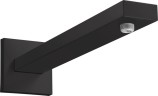 Купить купить душевой кронштейн настенный 389 мм, square hansgrohe, 27694670 цвет: черный