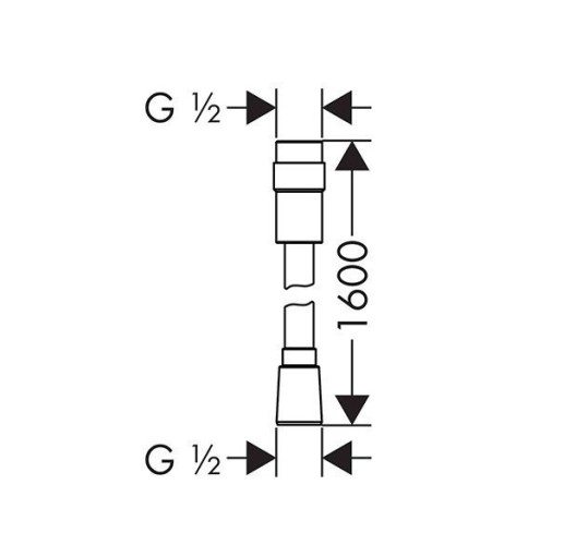 Купить купить душевой шланг 160см с регулировкой напора воды, isiflex hansgrohe, 28248000 цвет: хром