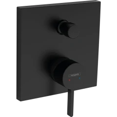 Смеситель для ванны скрытого монтажа, со встроенной защитной комбинацией EN1717, Finoris Hansgrohe, 76416670 цвет: черный
