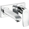 Купить купить смеситель для раковины lowflow скрытого монтажа, настенный, metris hansgrohe, 31251000 цвет: хром