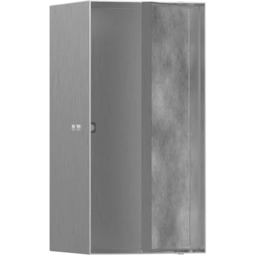 Купить купить настенный короб с дверью для облицовки плиткой, 30х15х14 см, xtrastoris rock hansgrohe, 56088800 цвет: нержавеющая сталь