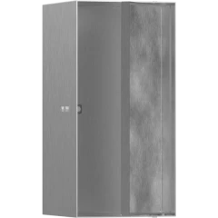 Настенный короб с дверью для облицовки плиткой, 30х15х14 см, XtraStoris Rock Hansgrohe, 56088800 цвет: нержавеющая сталь