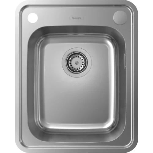Купить купить раковина для кухни, врезная, s41 hansgrohe, 43334800 цвет: нержавеющая сталь