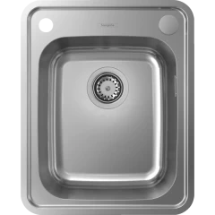 Раковина для кухни, врезная, S41 Hansgrohe, 43334800 цвет: нержавеющая сталь