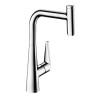 Купить купить смеситель для кухни, с вытяжным изливом, talis select m51 hansgrohe, 72821000 цвет: хром