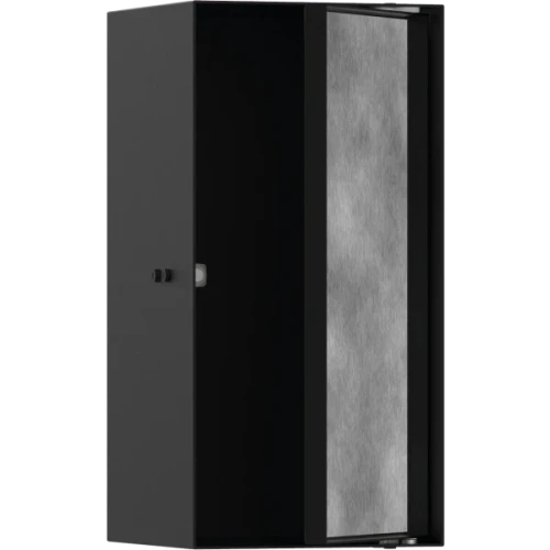 Купить купить настенный короб с дверью для облицовки плиткой, 30х15х14 см, xtrastoris rock hansgrohe, 56088670 цвет: черный