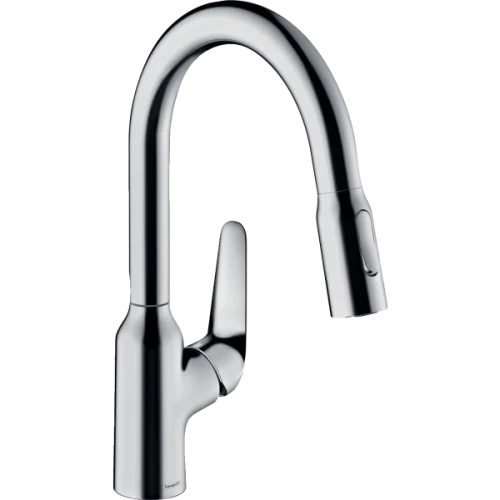 Купить купить смеситель для кухни, с вытяжным душем, focus m42 hansgrohe, 71801000 цвет: хром