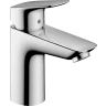 Купить купить смеситель для раковины lowflow со сливным гарнитуром, logis hansgrohe, 71104000 цвет: хром