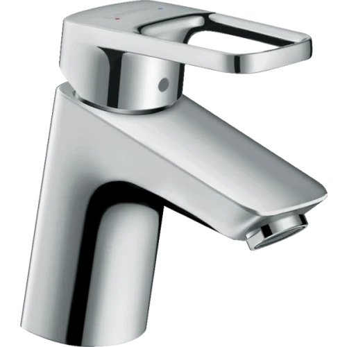 Купить купить смеситель для раковины со сливным гарнитуром, logis loop hansgrohe, 71150000 цвет: хром