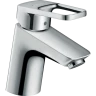 Купить купить смеситель для раковины со сливным гарнитуром, logis loop hansgrohe, 71150000 цвет: хром