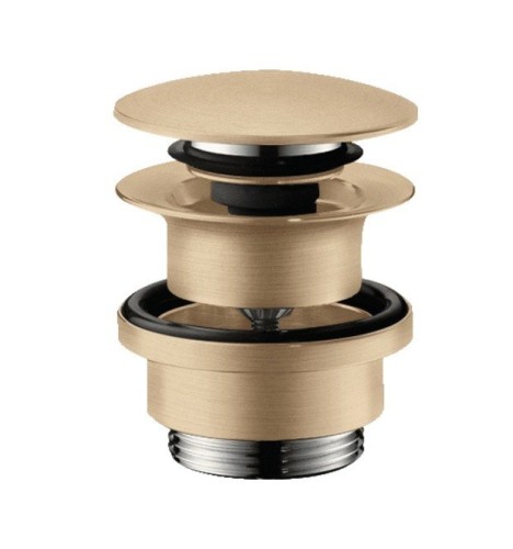 Купить купить выпуск для раковины и биде push-open, hansgrohe, 50100140 цвет: бронза