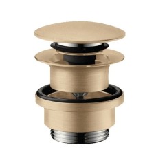 Выпуск для раковины и биде Push-Open,  Hansgrohe, 50100140 цвет: бронза