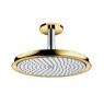 Купить купить верхний душ 270 с потолочным кронштейном, raindance classic hansgrohe, 27405090 цвет: золото