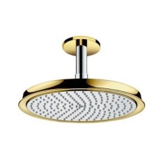 Верхний душ 270 с потолочным кронштейном, Raindance Classic Hansgrohe, 27405090 цвет: золото