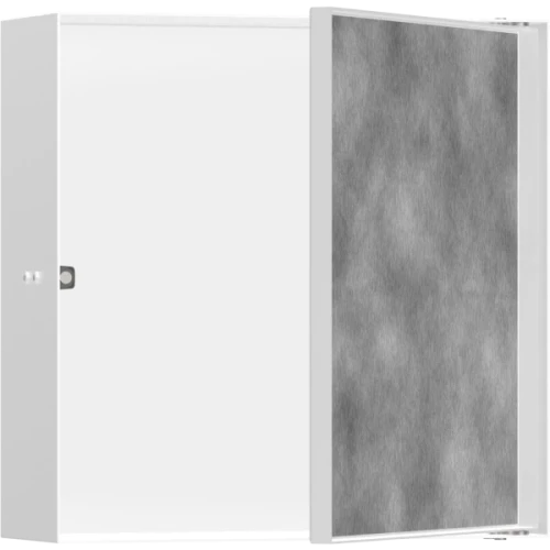 Купить купить настенный короб с дверью для облицовки плиткой, 30х30х10 см, xtrastoris rock hansgrohe, 56085700 цвет: белый