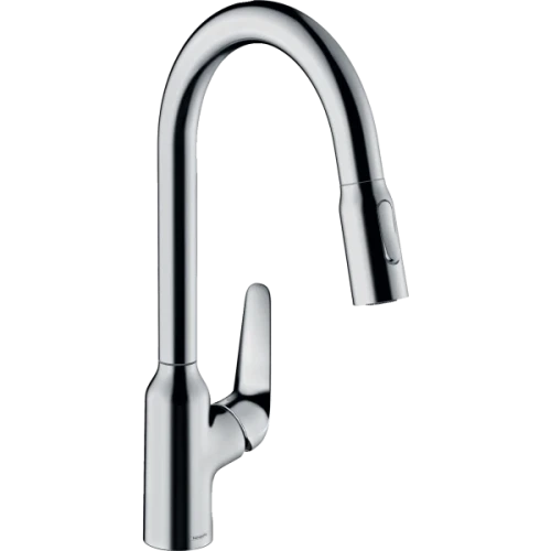 Купить купить смеситель для кухни, с вытяжным душем, focus m42 hansgrohe, 71820000 цвет: хром