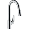 Купить купить смеситель для кухни, с вытяжным душем, focus m42 hansgrohe, 71820000 цвет: хром