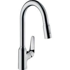 Смеситель для кухни, с вытяжным душем, Focus M42 Hansgrohe, 71820000 цвет: хром