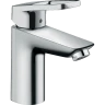 Купить купить смеситель для раковины со сливным гарнитуром, logis loop hansgrohe, 71151000 цвет: хром