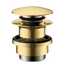 Выпуск для раковины и биде Push-Open,  Hansgrohe, 50100990 цвет: золото